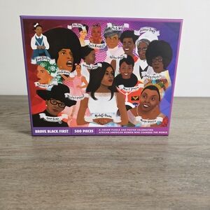 Brave. Black. First. - 500 Piece Jigsaw Puzzle